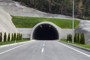 entering tunnel