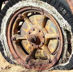 Lack of Tire Maintance Here-Ya Think