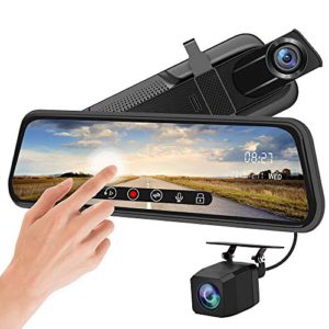 10 inch Mirror Dash Cam For recording Vehicle Accidents